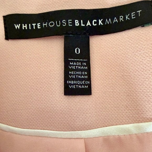 White House Black Market Bouble-Breasted Blazer Pink Size 0 - Picture 7 of 16